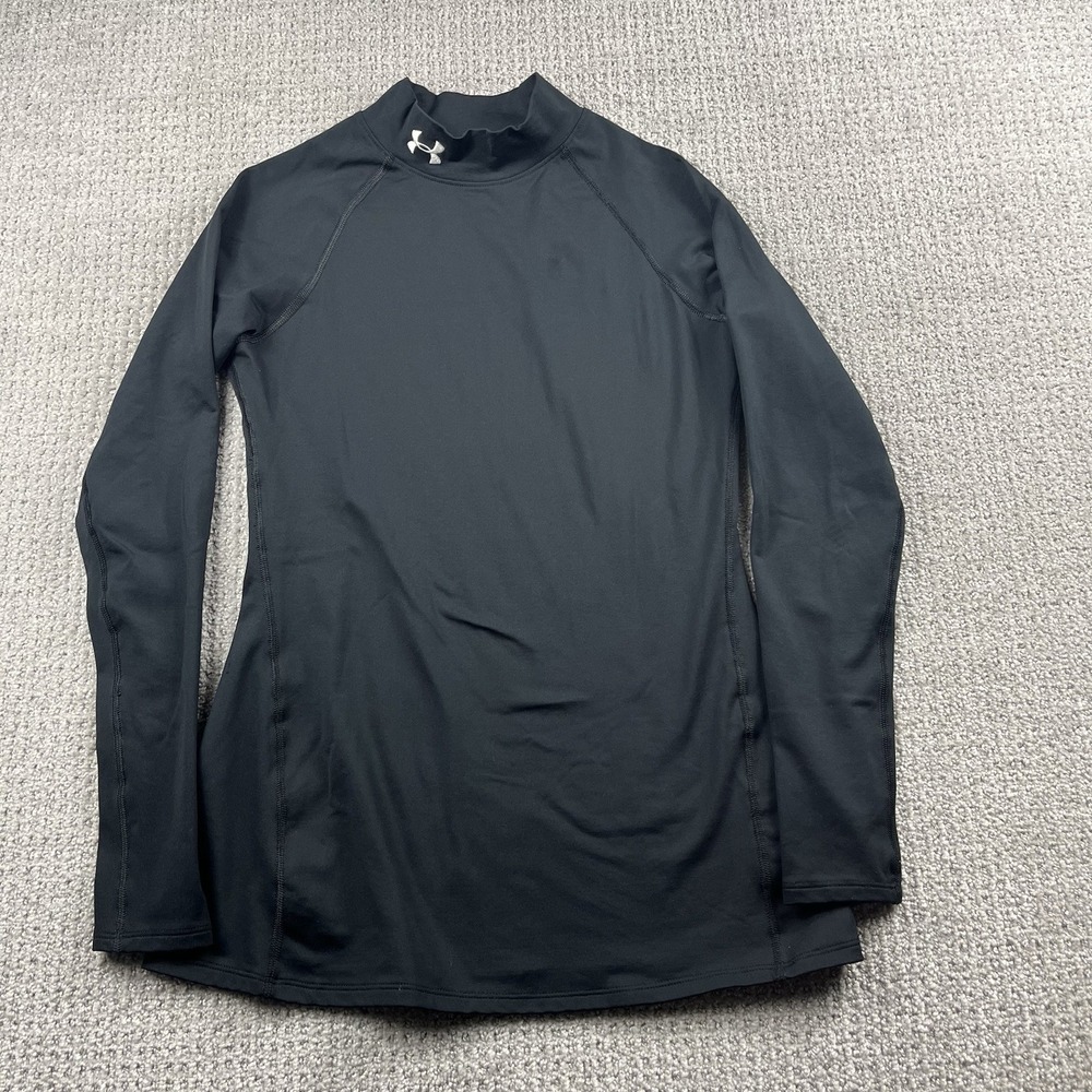 Under Armour ColdGear Infrared EVO Mock Neck Shirt Women's Medium Black 1238261